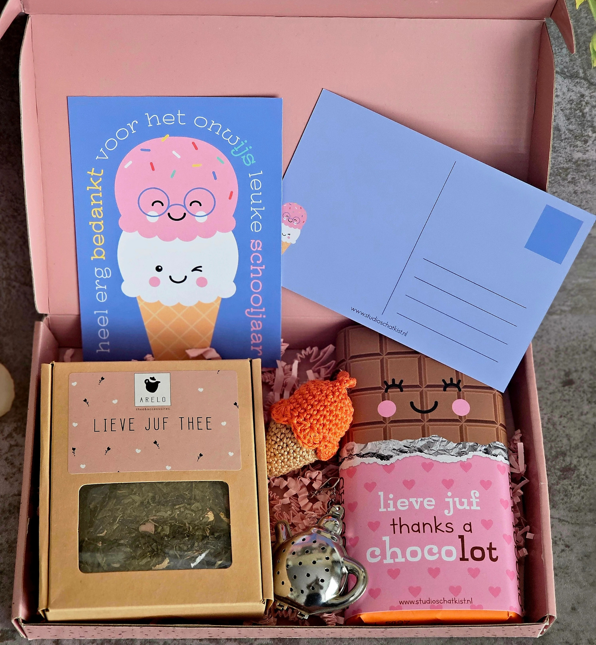 Leerraar ijsje cadeaudoosje