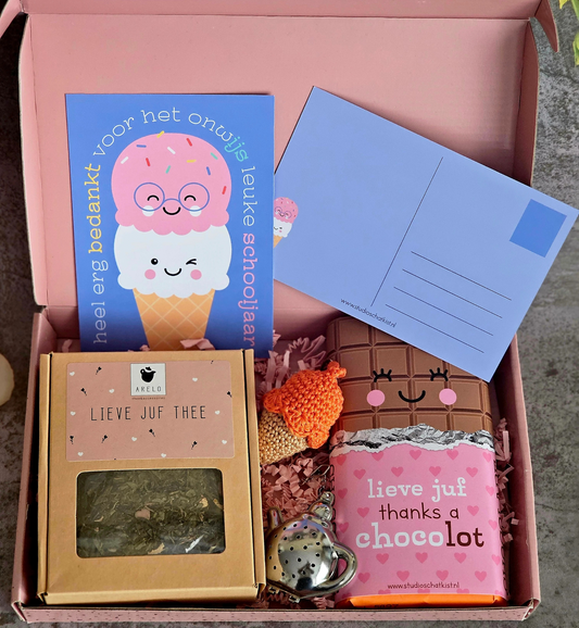 Leerraar ijsje cadeaudoosje