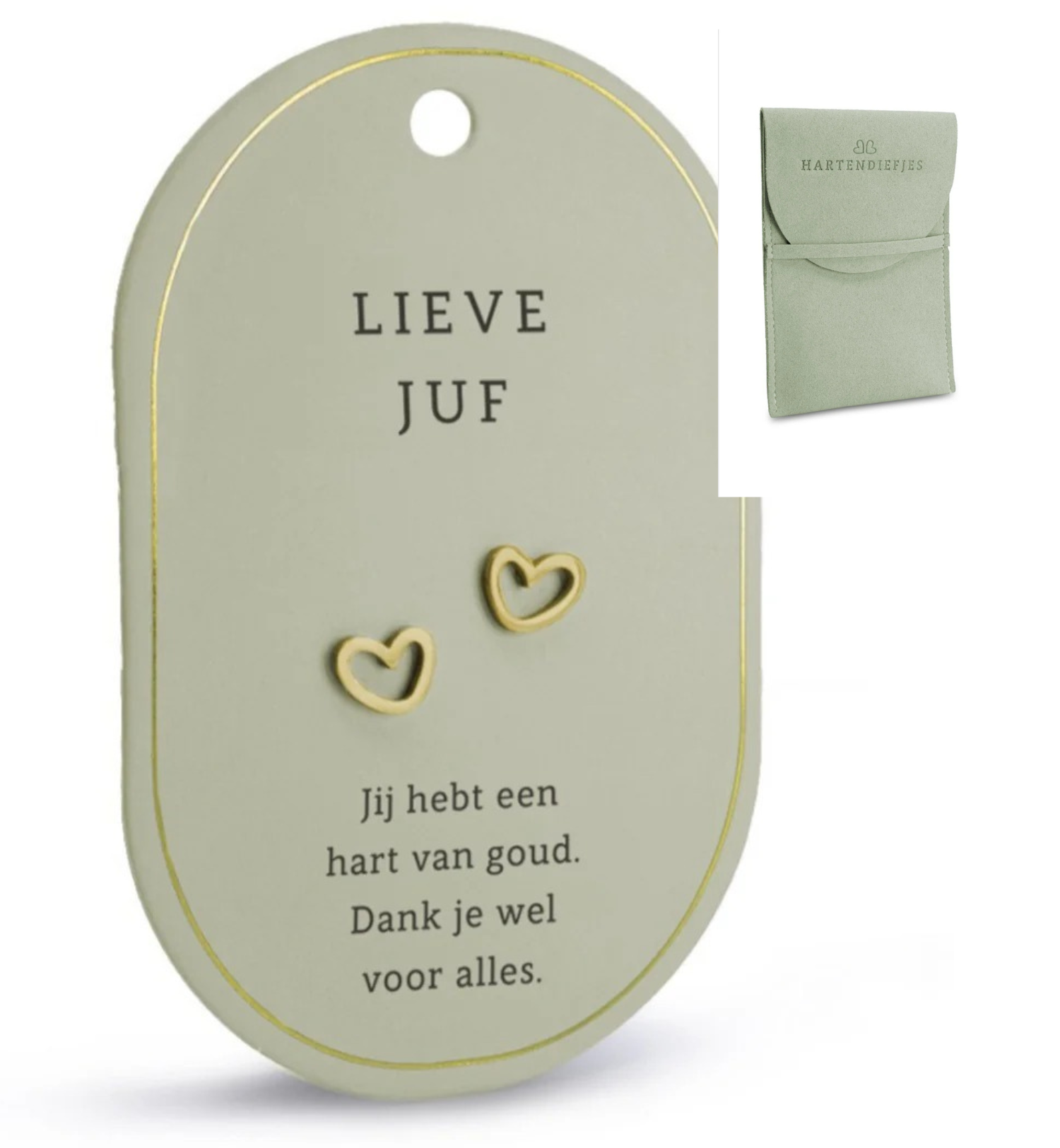 Jij bent goud waard-groen set