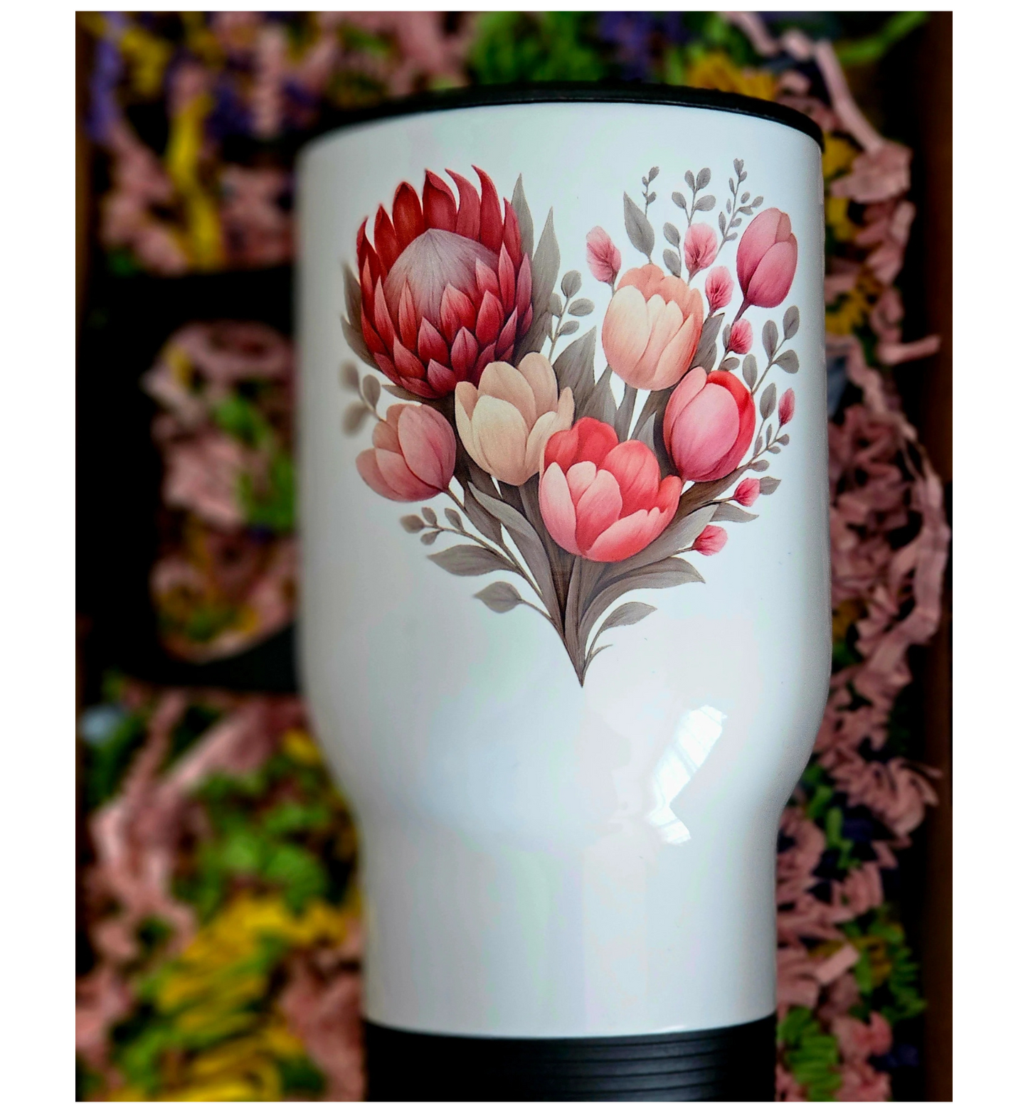 Protea & Tulp hart cup