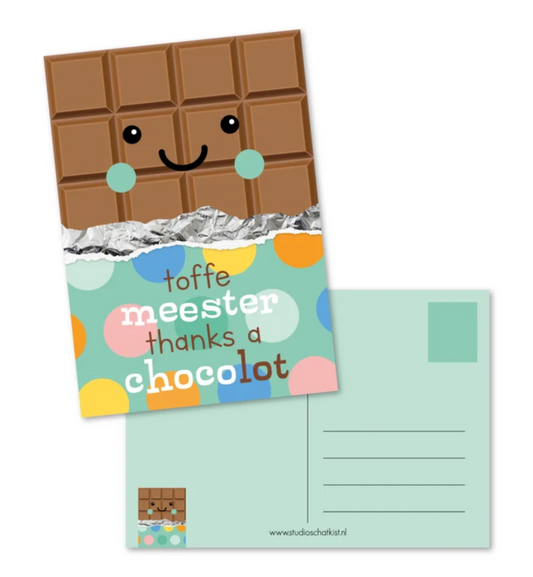 Meester choco kaart